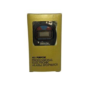 VTG Winston Cup Electronic Alarm Stopwatch Professional Compact Timer UNTESTED
